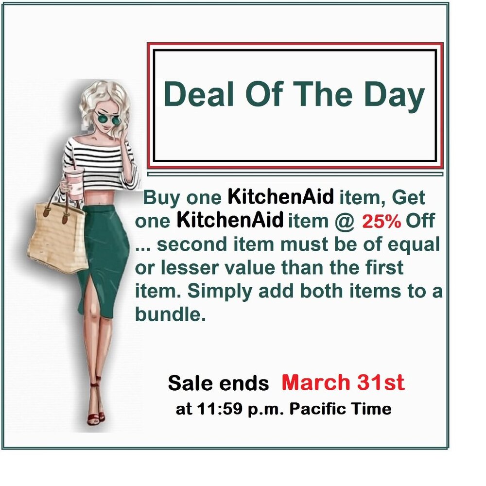 KitchenAid Deal Of The Day (sale ends March 31st at 11:59 p.m. PT)